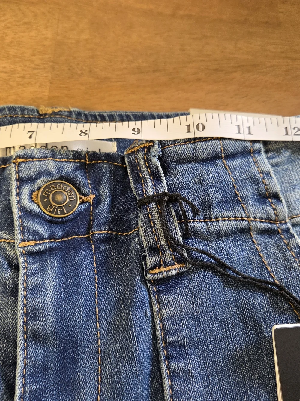Madden Girl High Rise Flare Jeans Women’s Size 9 Medium Wash NWT $44 - Picture 10 of 10